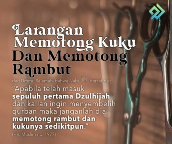 
 Larangan Memotong Kuku dan Rambut Bagi Pekurban